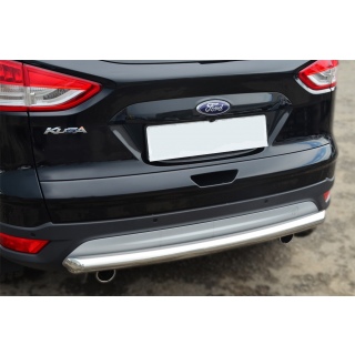 Защита заднего бампера из нержавеющей стали d60 мм  FORD Kuga (Форд Куга)