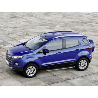 Пороги алюминиевые с нержавеющим кантом FORD EcoSport (Форд ЭкоСпорт) с 2014 года