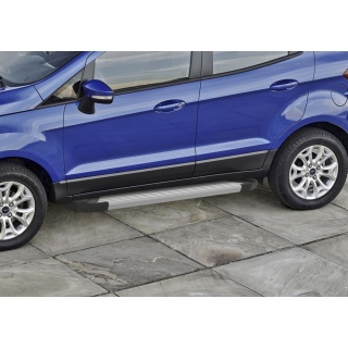 Пороги алюминиевые SILVER FORD EcoSport (Форд ЭкоСпорт) с 2014 года