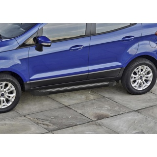 Пороги алюминиевые BLACK FORD EcoSport (Форд ЭкоСпорт) с 2014 года