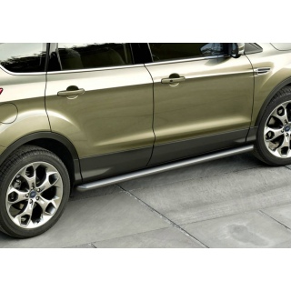 Пороги труба d57 мм из нержавеющей стали FORD Kuga (Форд Куга) с 2016 по 2019 год