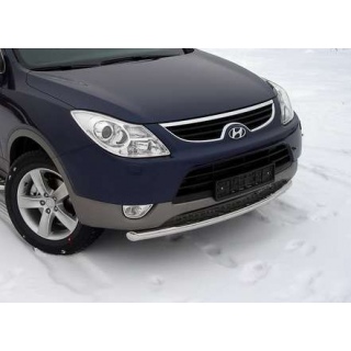 Защита переднего бампера из нержавеющей стали d57 мм HYUNDAI ix-55 (Хендай ix55)