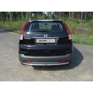 Защита задняя из нержавеющей стали (центральная) d50 мм HONDA CR-V (Хонда СРВ) c 2013 года