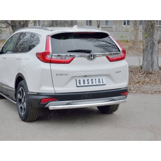 Защита заднего бампера из нерж.стали d63 мм HONDA CR-V (Хонда СРВ) с 2017 года