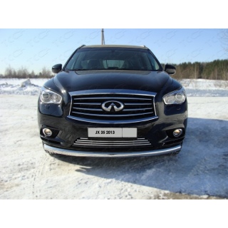 Решетка радиатора 16 мм из нержавеющей стали INFINITI JX 35 (Инфинити JX 35)