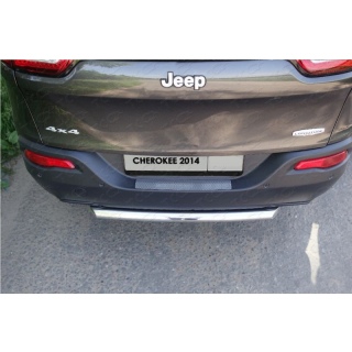 Защита задняя короткая из нержавеющей стали 60 мм JEEP Cherokee (Джип Чероки) с 2014 г.