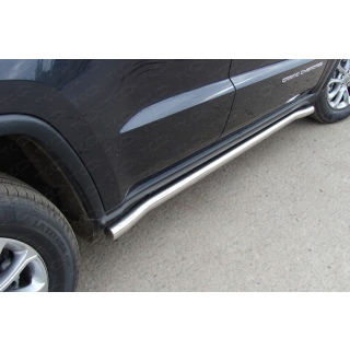 Пороги из нержавеющей стали труба 57 мм JEEP Grand Cherokee (Джип Гранд Чероки) с 2013 г.