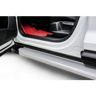 Пороги алюминиевые Optima Silver SSANG YONG Kyron (Ссанг Йонг Кайрон)