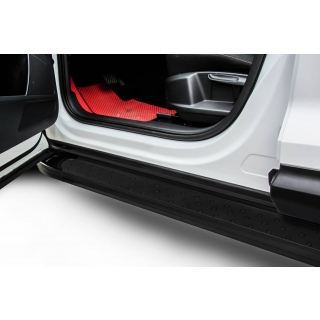 Пороги алюминиевые Standart Black SSANG YONG Kyron (Ссанг Йонг Кайрон)