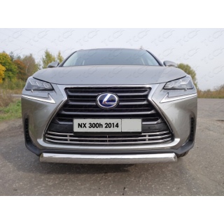 Решетка радиатора d16 мм из нержавеющей стали LEXUS NX-300h (Лексус NX-300h) с 2014 по 2017 год