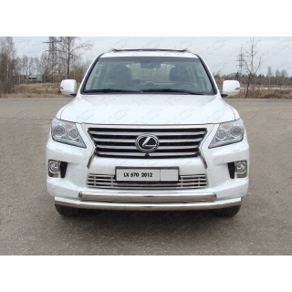 Решетка радиатора d16 мм из нержавеющей стали LEXUS LX-570 (Лексус LX-570) с 2012 года
