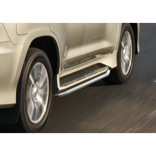 Защита штатного порога d57 мм LEXUS LX-450d (Лексус LX-450d)
