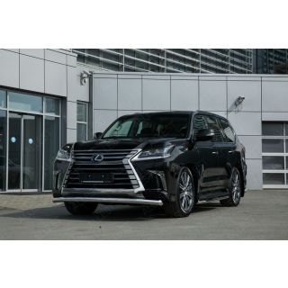 Защита переднего бампера d76 мм LEXUS LX-450d (Лексус LX-450d)