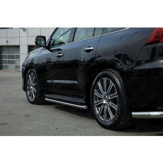 Защита штатного порога d50 мм LEXUS LX-450d (Лексус LX-450d)