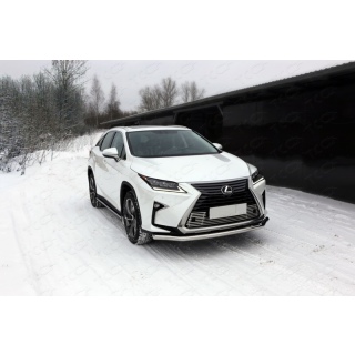 Защита переднего бампера d60 мм Lexus RX 200t / 350 / 450h (Лексус RX 200t / 350 / 450h) с 2015 года