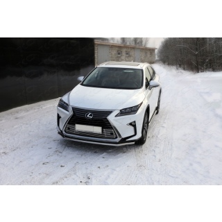 Защита переднего бампера d42 мм Lexus RX 200t / 350 / 450h (Лексус RX 200t / 350 / 450h) с 2015 года