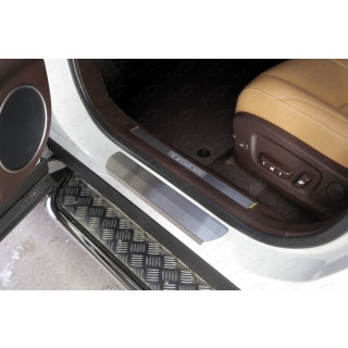 Накладки на пороги (лист шлифованный) Lexus RX 200t / 350 / 450h (Лексус RX 200t / 350 / 450h) с 2015 года