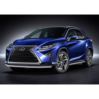 Защита переднего бампера d57 мм Lexus RX 200t / 350 / 450h (Лексус RX 200t / 350 / 450h) с 2015 года