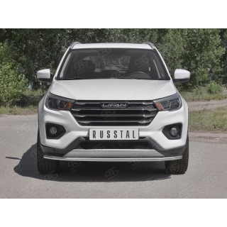 Защита переднего бампера d42 мм LIFAN X-70 (Лифан Х-70) с 2018 года