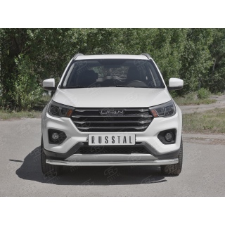 Защита переднего бампера d63 мм LIFAN X-70 (Лифан Х-70) с 2018 года