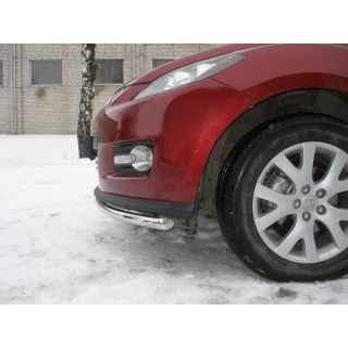 Защита переднего бампера из нержавеющей стали 42 мм MAZDA СХ-7 (Мазда СХ-7)