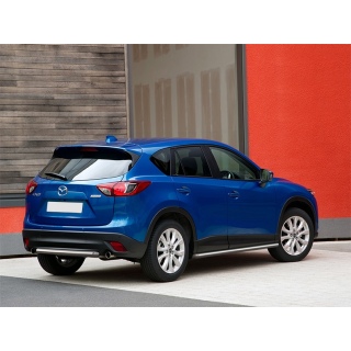 Защита заднего бампера 57 мм из нержавеющей стали MAZDA CX-5 (Мазда СХ-5)