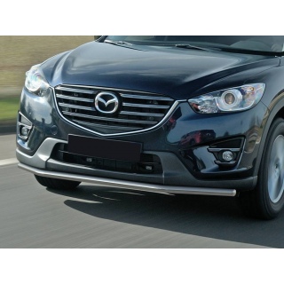 Защита переднего бампера d42 мм из нержавеющей стали MAZDA CX-5 (Мазда СХ-5)