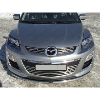 Защита переднего бампера из нержавеющей стали 60 мм MAZDA CX-7 (Мазда СХ-7) с 2011 года