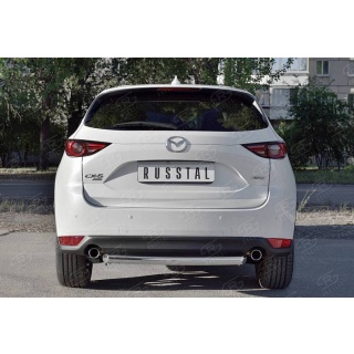 Защита заднего бампера d63 мм Mazda CX-5 (Мазда СХ-5) с 2017 года