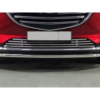 Решетка радиатора нижняя d16 мм Mazda CX-9 (Мазда СХ-9) с 2017 года