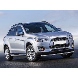 Пороги труба d57 мм из нержавеющей стали MITSUBISHI ASX (Митсубиши ASX) с 2013 года