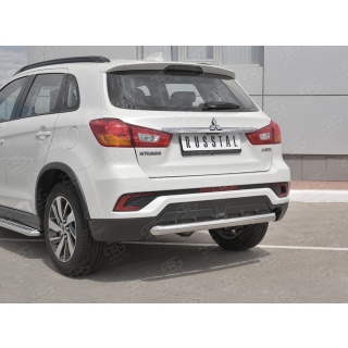 Защита заднего бампера d63 мм Mitsubishi ASX (Митсубиши ASX) с 2017 года