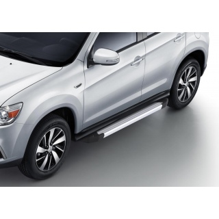 Пороги алюминиевые SILVER MITSUBISHI ASX (Митсубиши ASX) с 2017 года