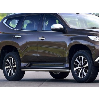 Защита штатных порогов, d50 мм MITSUBISHI Pajero Sport (Митсубиши Паджеро Спорт) с 2016 года
