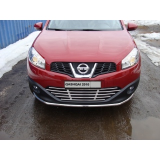 Решетка радиатора из нержавеющей стали 16 мм NISSAN Qashqai (Ниссан Кашкай)