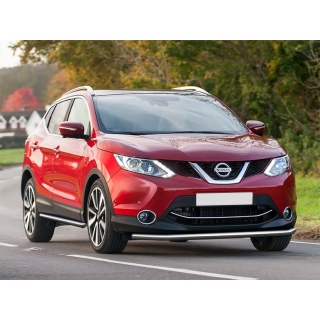 Защита передняя из нержавеющей стали 57 мм NISSAN Qashqai (Ниссан Кашкай) c 2014г.