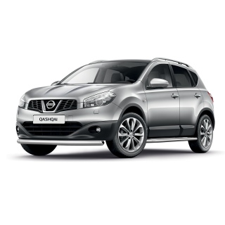 Защита переднего бампера из нержавеющей стали 42 мм NISSAN Qashqai (Ниссан Кашкай)