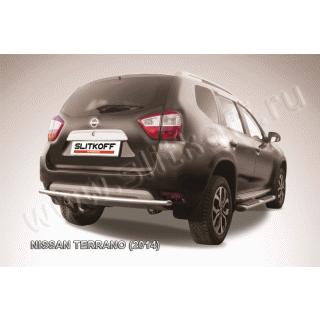 Защита заднего бампера из нержавеющей стали d42 мм NISSAN Terrano (Ниссан Террано) с 2014 г.