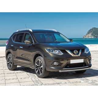 Защита переднего бампера короткая d57 мм NISSAN  X-Trail (Ниссан Х-Трейл) 2015 г.в.
