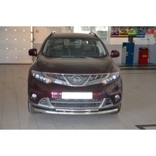 Защита переднего бампера двойная 60-42 мм NISSAN Murano (Ниссан Мурано) с 2016 года