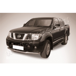 Защита переднего бампера 76 мм Nissan Navaro (Ниссан Наваро)