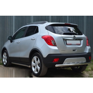 Защита заднего бампера из нержавеющей стали 60 мм Opel Mokka (Опель Мокка)
