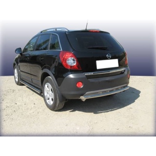 Защита заднего бампера 60 мм из нержавеющей стали OPEL Antara (Опель Антара)