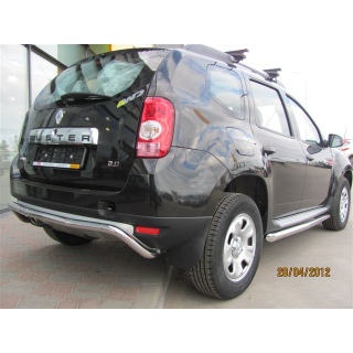 Защита заднего бампера из нержавеющей стали скоба d53 мм RENAULT Duster (Рено Дастер)