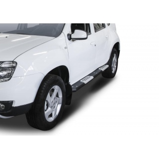Пороги алюминиевые RENAULT Duster (Рено Дастер) с 2011 года выпуска