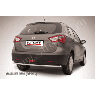 Защита заднего бампера из нержавеющей стали d42 мм SUZUKI SX-4 (Сузуки SX-4)