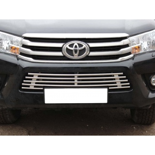 Решетка радиатора d16 мм (тип-2) TOYOTA Hilux (Тойота Хайлюкс) с 2015 г.в.