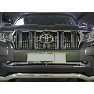 Решетка радиатора d12 мм Toyota Land Cruiser 150 Prado (Тойота Ленд Крузер 150 Прадо) с 2017 года
