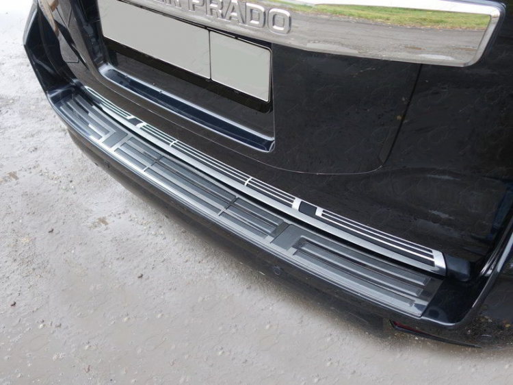 Накладка на задний бампер TOYOTA Land Cruiser 150 Prado (Тойота Ленд ...