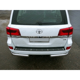 Накладка на задний бампер (лист) TOYOTA Land Cruiser 200 (Тойота Ленд Крузер 200) с 2015 года